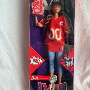 NFL Barbie Kansas City Chiefs Super Bowl 2024 New in Box Taylor Swift LAST ONE